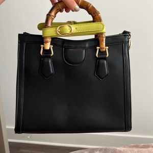 Diana Inspired Bamboo handle purse
